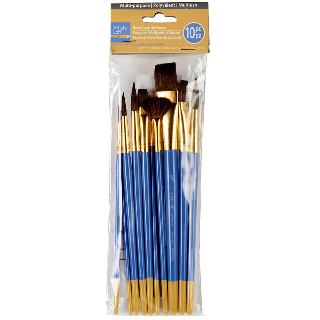 Artist S Loft Fundamentals Natural Camel Hair Brushes